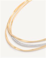 Vicenza - Piazzetta Palladio 2 - Halskette Marco Bicego Dame Marrakech in Gelbgold Diamante 0.32 Ct CG848-B MARCO BICEGO - CG848-B MARCO BICEGO